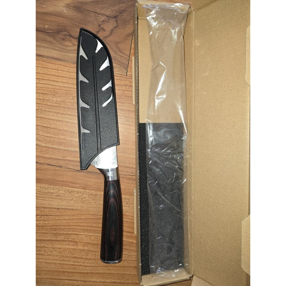XYJ 7 Inch Professional Japanese Santoku Knife Stainless Steel Kitchen...